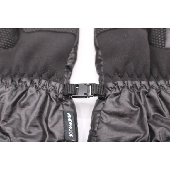 NEW Head Black Windproof Winter Gloves Sz M Fleece Line Polyester Gripper Warm - Picture 8 of 10